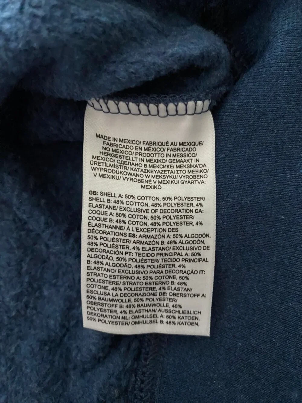 The North Face - Blue Fleece Lined Crewneck Sweatshirt Pullover - Size XL